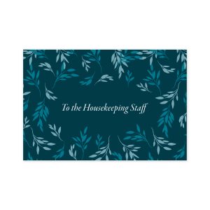 Thank You to the Housekeeper & Staff
