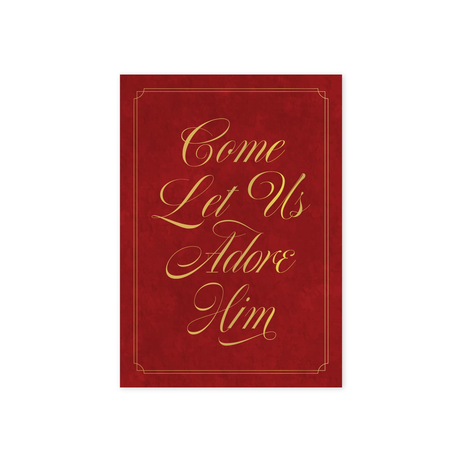Come Let Us Adore Him Christmas (Pack of 10)